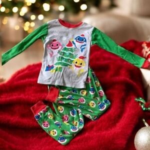 Nickelodeon pink Fong boys pajamas 5T green rod long sleeve colorful hol…